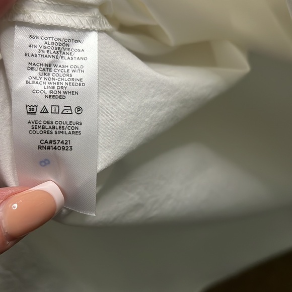 LOFT White Button Down Shirt - Picture 7 of 7